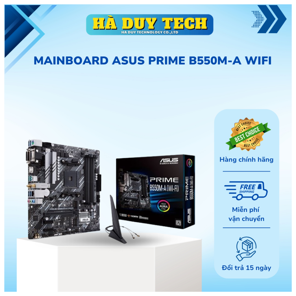 MAINBOARD ASUS PRIME B550M-A WIFI- Chính Hãng- BH 36th- HaDuyTech