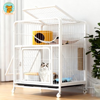  Chuồng mèo 2 3 4 tầng quây chuồng chó Có Bánh Xe tặng kèm khay vệ sinh đủ lồng nuôi mèo Nhà mèo lớn 