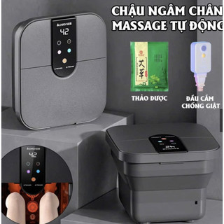  Máy Ngâm Chân Massage CHIGO Bồn Ngâm Chân Gấp Gọn Tự Động Làm Nóng Chống Giật Thư Giãn 