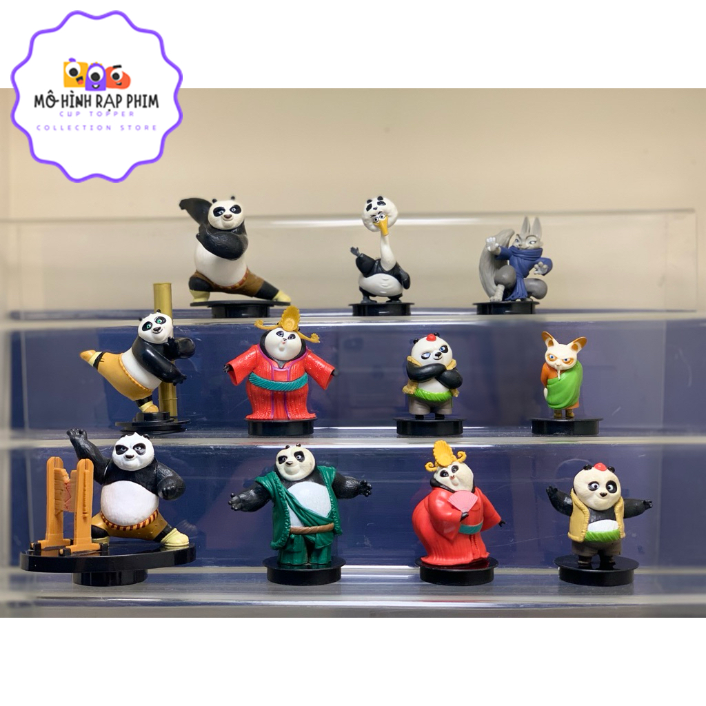 MÔ HÌNH RẠP PHIM, CUP TOPPER FIGURE PHIM KUNGFU PANDA