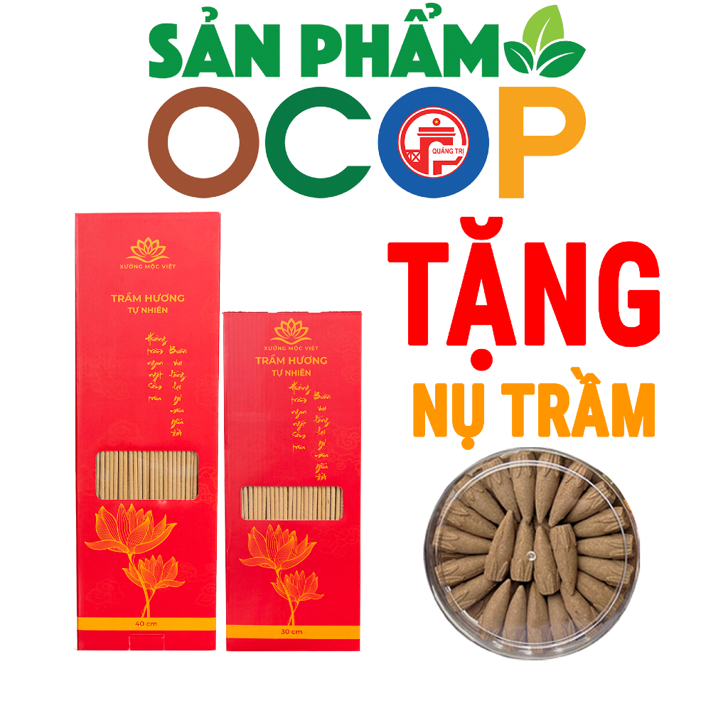 Nhang trầm hương cao cấp sạch chuẩn sản phẩm OCOP, ISO 9001 - Xưởng Mộc Việt