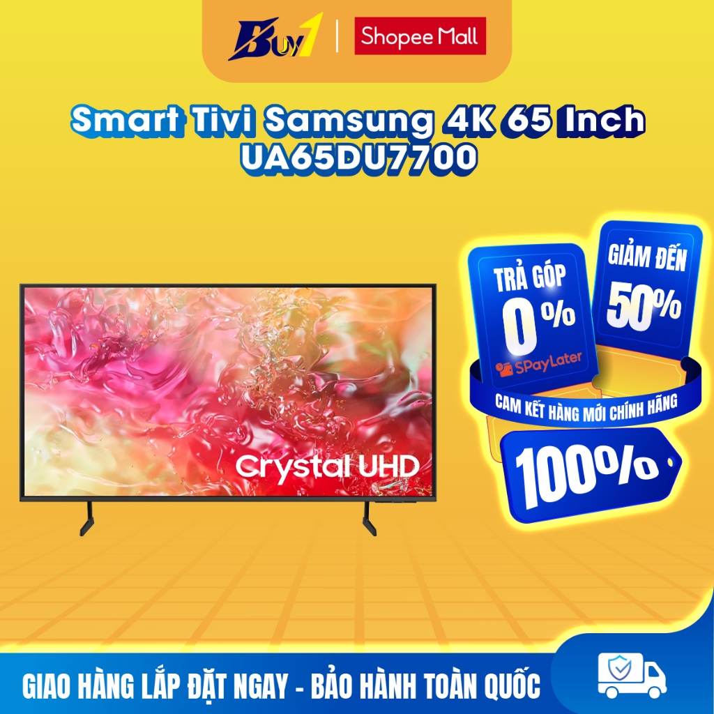 65DU7700 - Smart Tivi Samsung 4K 65 Inch UA65DU7700 - Hàng chính hãng