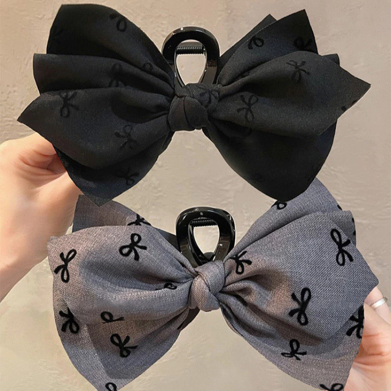 Kẹp Tóc Cá Mập Nơ Xinh Xắn Dễ Thương Phụ Kiện Tóc Empoli