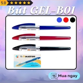 (Set 5c)-Bút Gel TL B01 Xanh/đỏ/đen