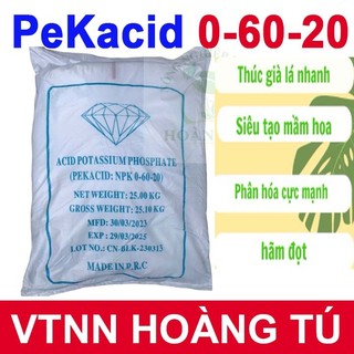  Pekacid 0-60-20 - Siêu Lân Kích Mầm Hoa  gói 1kg  
