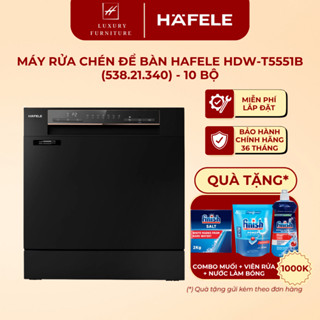 [Miễn phí lắp đặt + Tặng viên rửa] Máy Rửa Chén Bát HDW-T5551B Hafele (538.21.340)