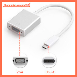 Cáp Chuyển Đổi Type-C Sang HDMI VGA – Cable USB 3.1 Type-C To HDMI VGA Cho MacBook, Laptop,...