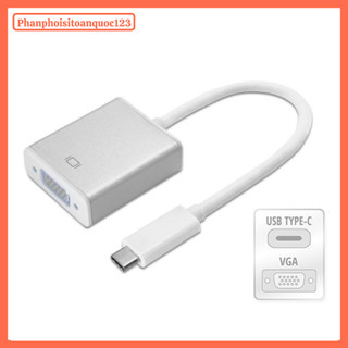 Cáp Chuyển Đổi Type-C Sang HDMI VGA – Cable USB 3.1 Type-C To HDMI VGA Cho MacBook, Laptop,...