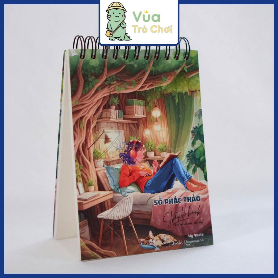[LHT] Sổ Vẽ Phác Thảo A6 60 Trang Sketchbook Giấy Vẽ Siêu Dày 190gsm Không Kỵ Tẩy Chuyên Dụng AAA