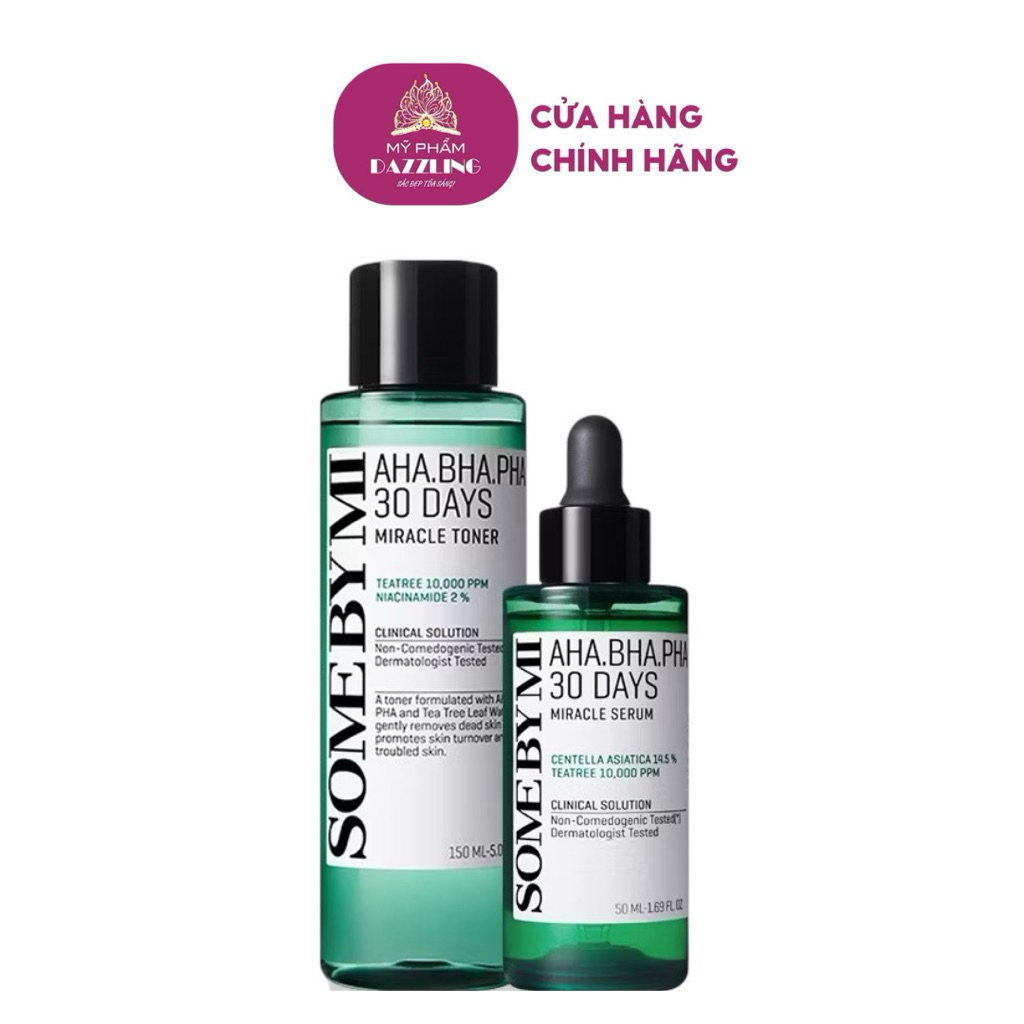 Combo Toner + Serum Some By Mi AHA-BHA-PHA 30 Days Miracle