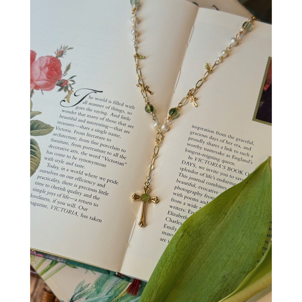 Dây Chuyền Kiểu Dáng Dài Rosary Nhiều Mặt Charm Xinh