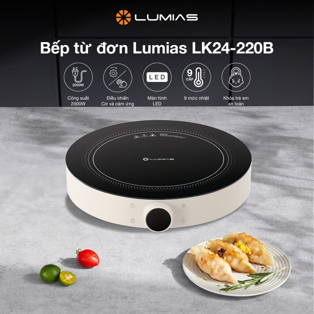 Bếp từ đơn Lumias LK24-220B , Chính Hãng