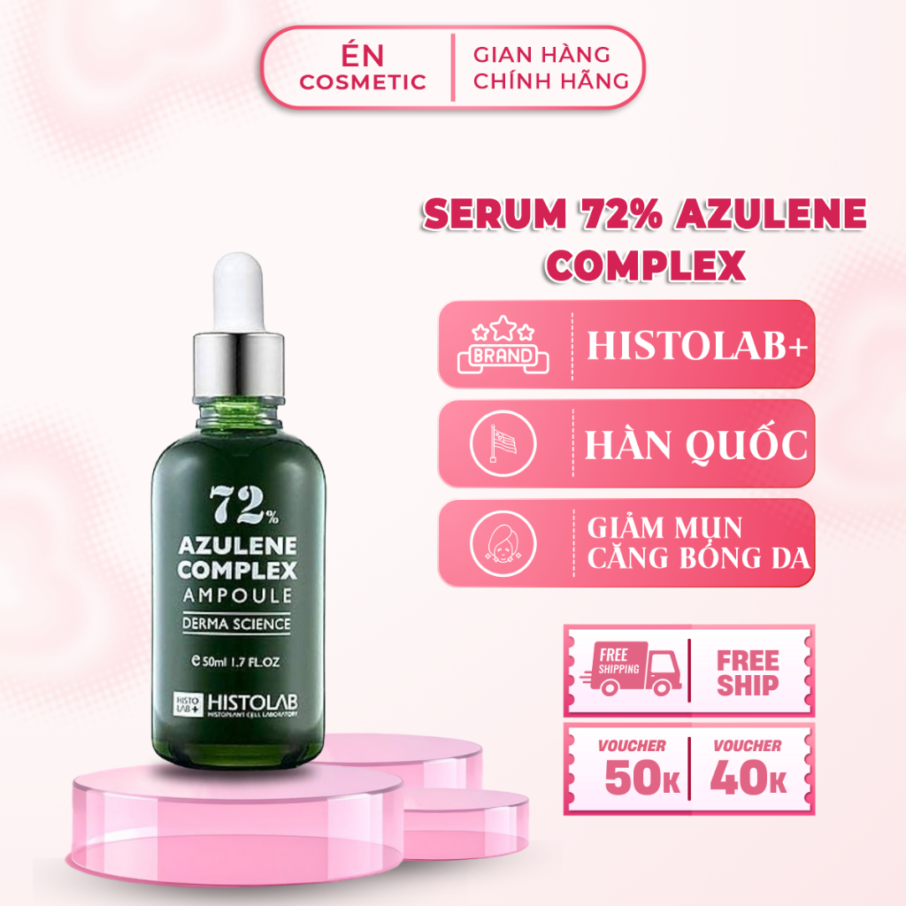 Tinh Chất Giảm Mụn, Giảm Viêm Histolab 72% Azulene Complex Ampoule Derma Science (30ml)