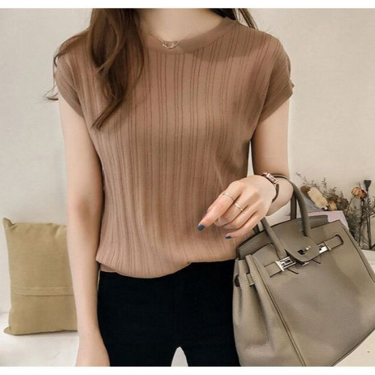 Áo len nữ ngắn tay nhiều màu lựa chọn Al15