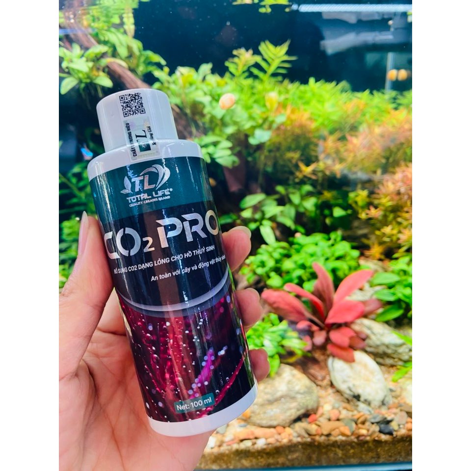 Dung dịch bổ sung CO2 dạng nước và ngừa rêu hại CO2 PRO TL cho bể thủy sinh mini