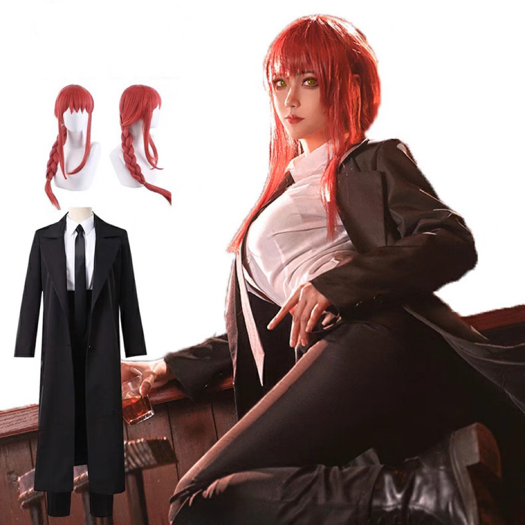 Anime Chain Saw Makima Cosplay Trang phục Sawman Makima Cosplay Đối với nam giới Phụ nữ Bộ đồ tóc tó