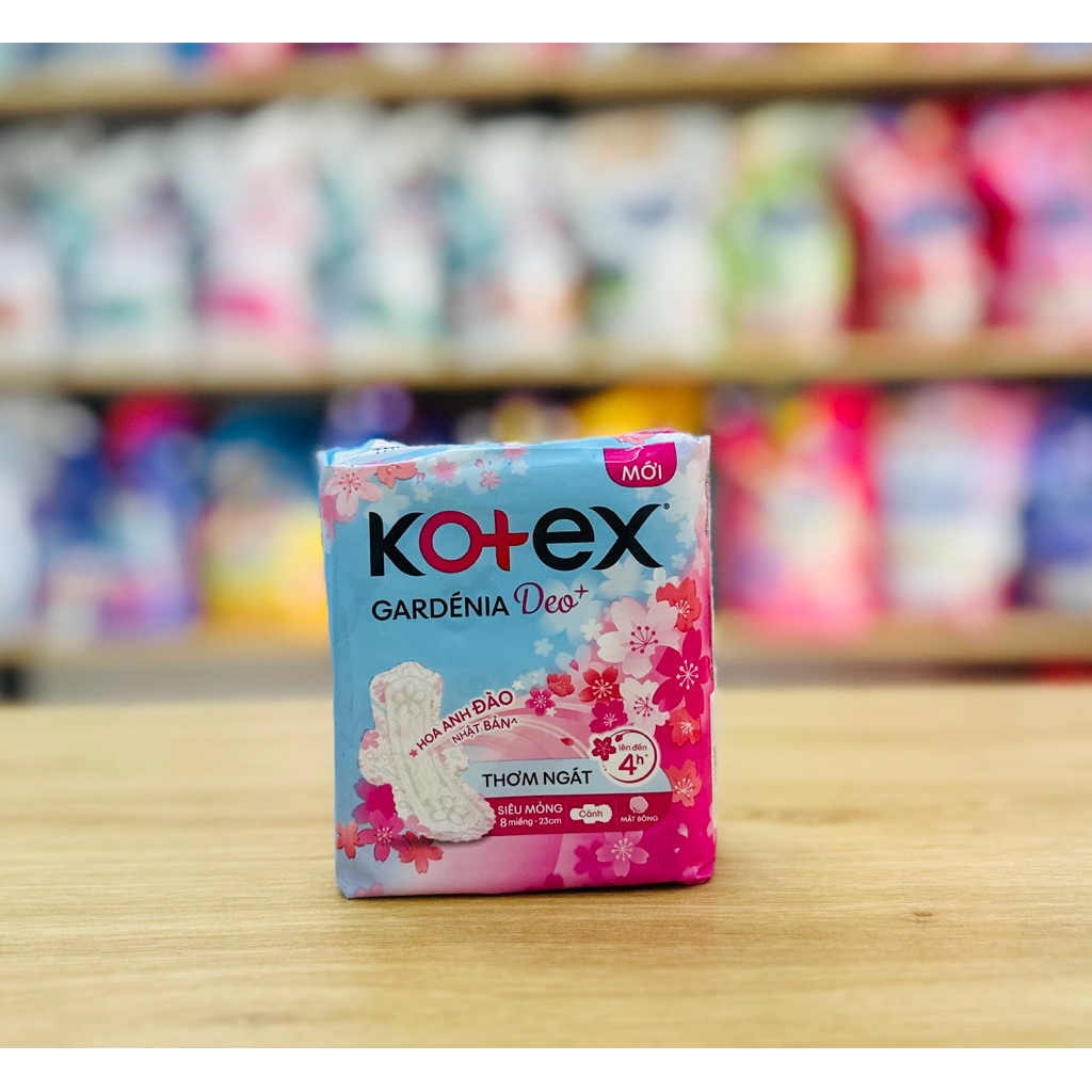 Băng vệ sinh Kotex siêu mỏng Hương hoa Anh Đào - Gói 8 miếng