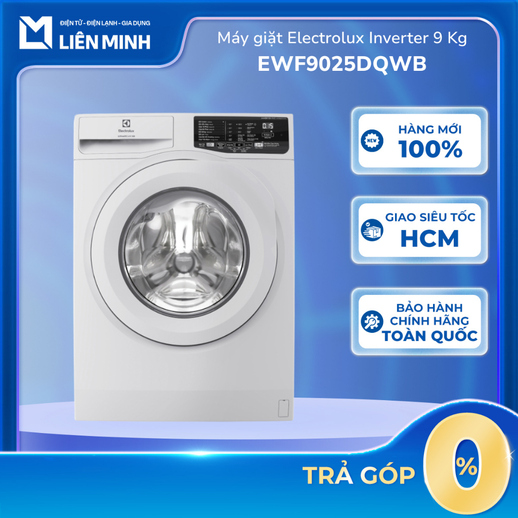 [Shopee - Lắp đặt 0Đ HN HCM] EWF9025DQWB/EWF9023P5SC/EWF1025DQWB/EWF1143R7WC/EWF1343R7WC - Máy Giặt 