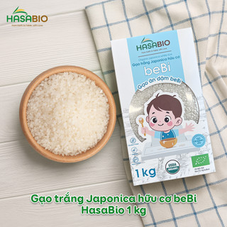 Gạo trắng hữu cơ thơm ngon dinh dưỡng Hasabio 1kg