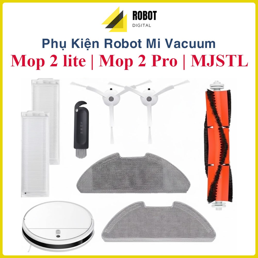 Phụ kiện Robot Mi Vacuum, Mop 2 Pro, Mop 2 Lite (MJSTL) | Chổi giữa, Lọc HEPA, Lọc bụi, Khăn Lau, Ch
