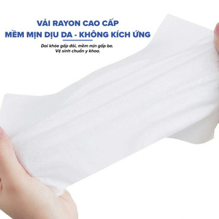 Combo 3 Gói Khăn Ướt Em Bé Nuna 30 Miếng Gói Nhỏ Tiện Lợi Bỏ Túi Không Cồn Paraben Chiết Xuất Lô Hội An Toàn Cho Bé