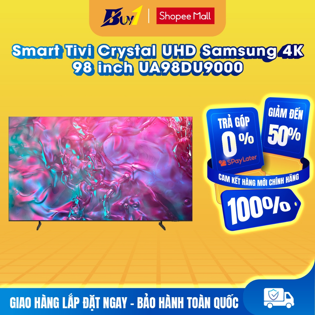 98DU9000 - Smart Tivi Crystal UHD Samsung 4K 98 inch UA98DU9000 - Hàng chính hãng