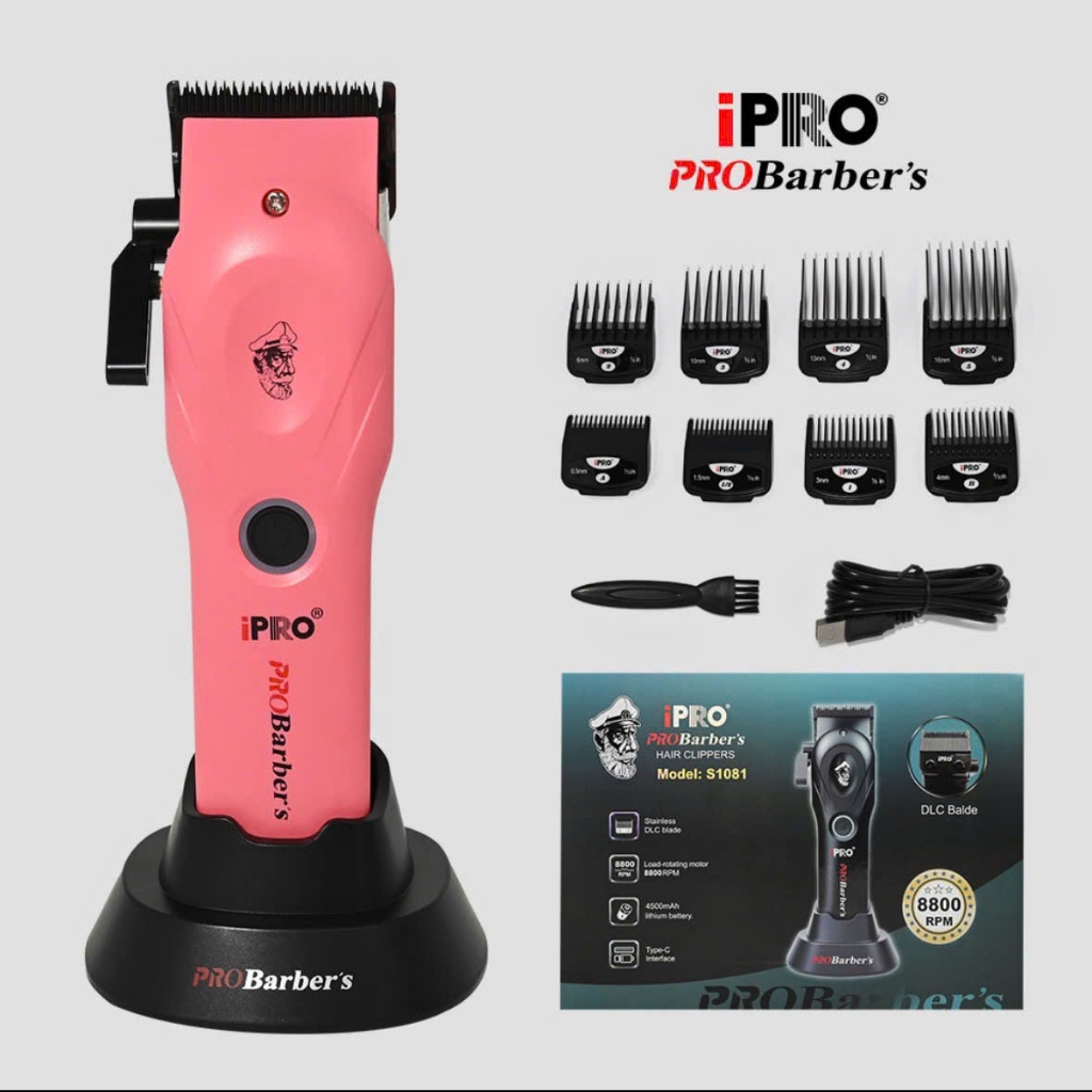 Tông đơ cắt tóc ipro probarber S1081 bản cao cấp - Mã hàng: Tông đơ S1081