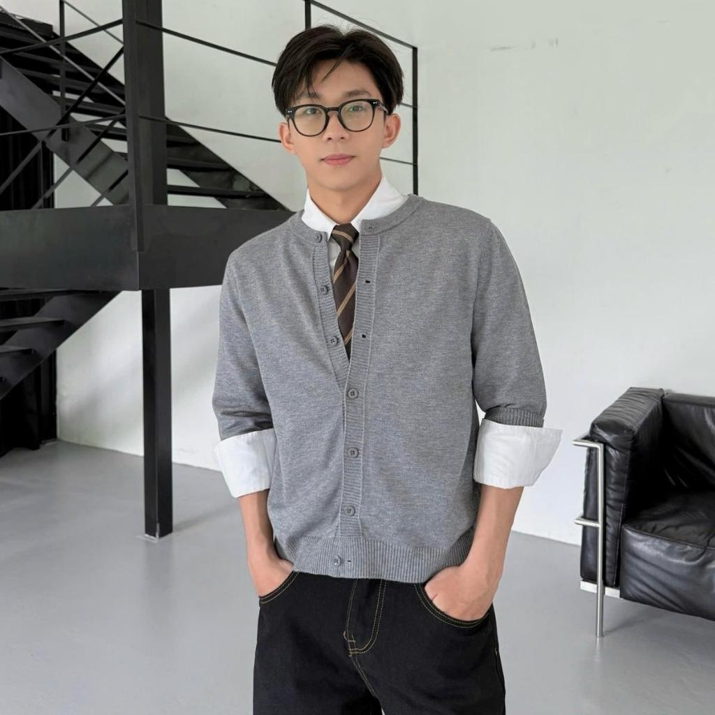 Calem.Club - Áo khoác Cardigan SIMPLE Ver 1 chất len mịn Premium form unisex nam nữ thu đông phong cách hàn quốc | BigBuy360 - bigbuy360.vn