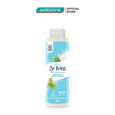 Sữa Tắm Tẩy Tế Bào Da ST. Ives Exfoliating Sea Salt & Pacific Kelp Muối Biển Thanh Lọc Da 700ml