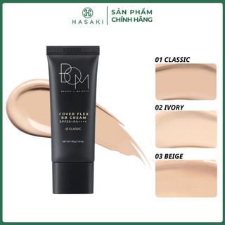  Kem Nền B.O.M Mỏng Nhẹ Che Phủ Cao 40g Cover Flex BB Cream SPF50+ PA++++ Hasaki Sản Phẩm Chính Hãng 
