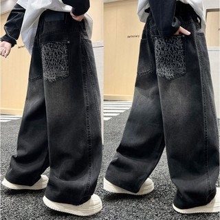 Quần jeans bé trai size 20-50KG quần bò dáng xuông phom đại bé trai từ 7 đến 14 tuổi