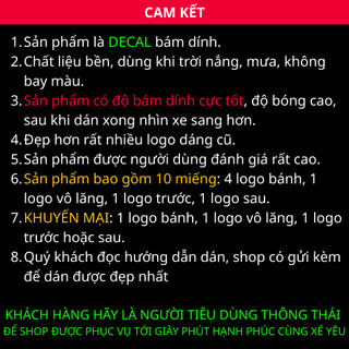 Decal phủ nhũ phản quang trang trí khu vực logo vô lăng xe KIA