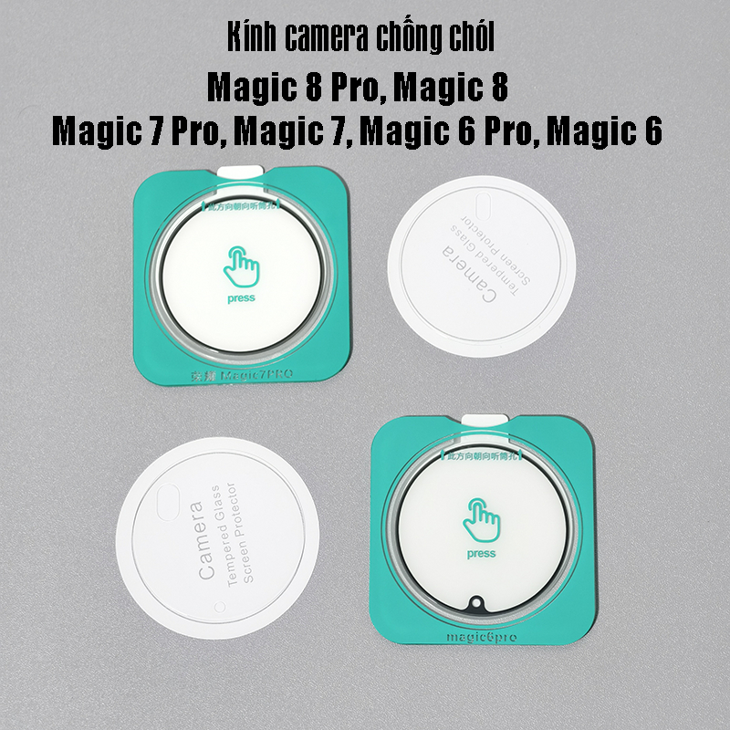(Magic 8 Pro, Magic 8) Dán cường lực chống chói camera Magic 7 Pro, Magic 6 Pro, Magic 6 (AR)