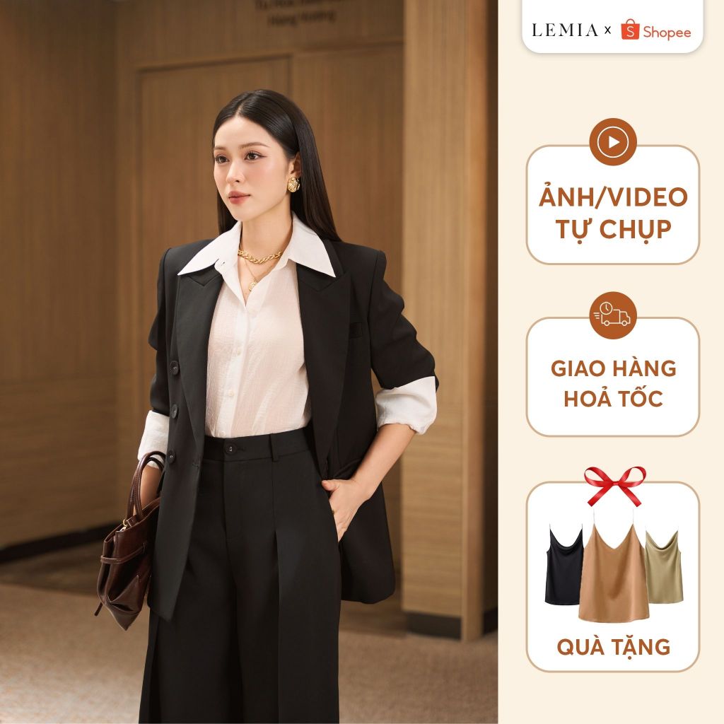 ÁO VEST HAI VE, TÚI CƠI NGỰC by LEMIA Design – Mã: 24AV003