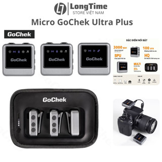  Mic Thu Âm Không Dây Gochek Ultra Plus Thiết Bị Chuyên Nghiệp Lọc Ồn Quay Video Live - Chính Hãng 