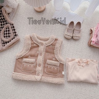  Quần áo trẻ em Gile da lộn bé gái lót lông dày ấm 9-25kg AK582 Tiểu Yến KID 