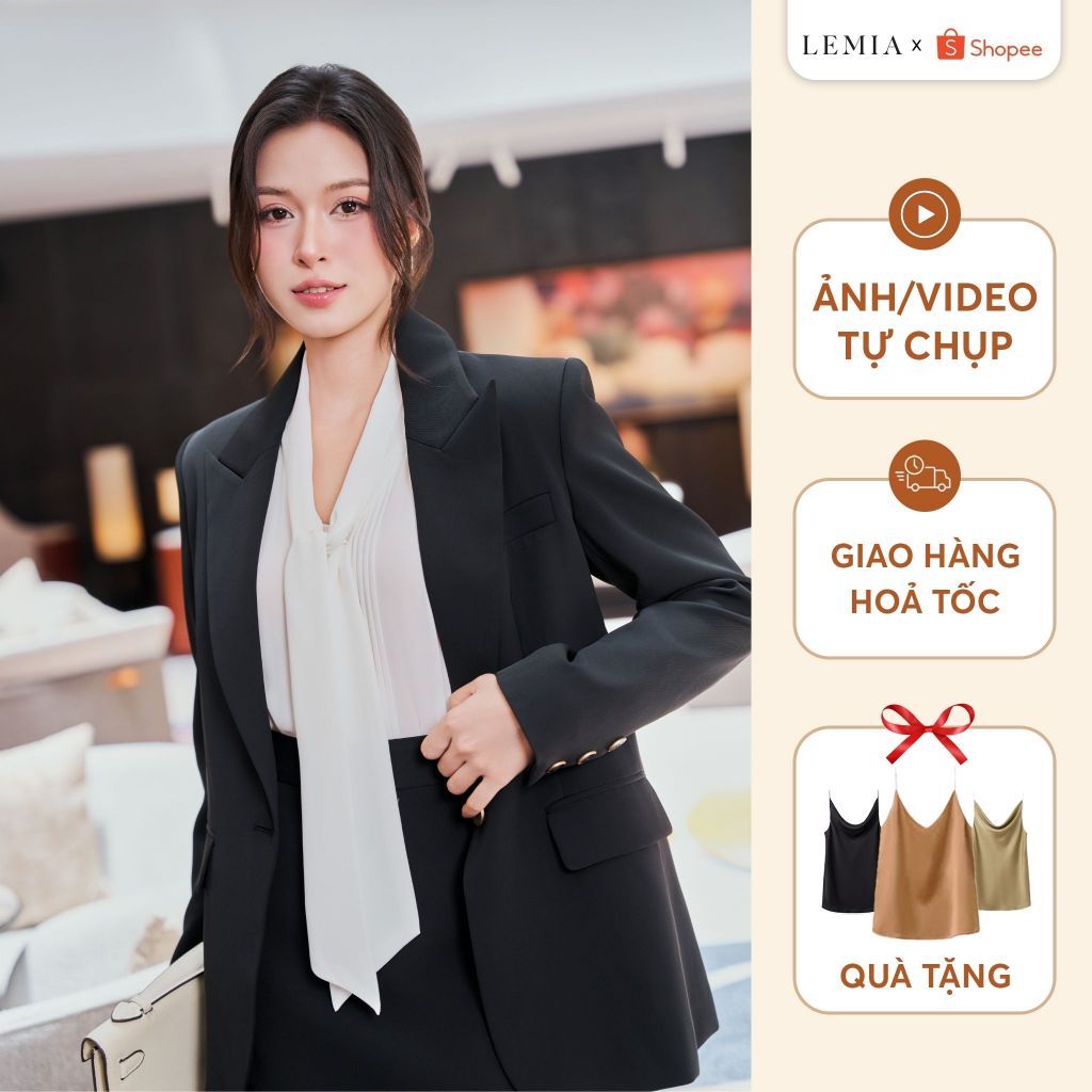 ÁO VEST SUÔNG ÔM VAI RỘNG by LEMIA Design – Mã: 25AV028