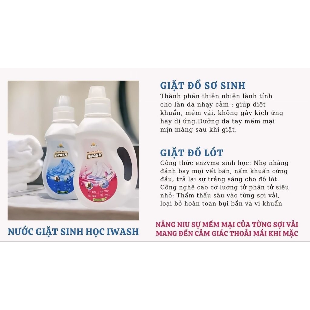 NƯỚC GIẶT SINH HỌC IWASH 3,8L