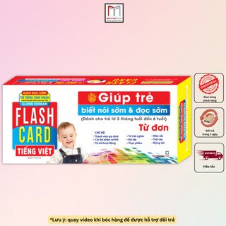 Sách - Flashcards Tiếng Việt – Từ đơn (Giáo dục sớm thẻ thông minh chuẩn theo phương pháp giáo dục của GLENN DOMAN)