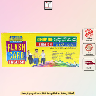 Sách - Flashcard English - từ đơn giản (hộp thẻ)