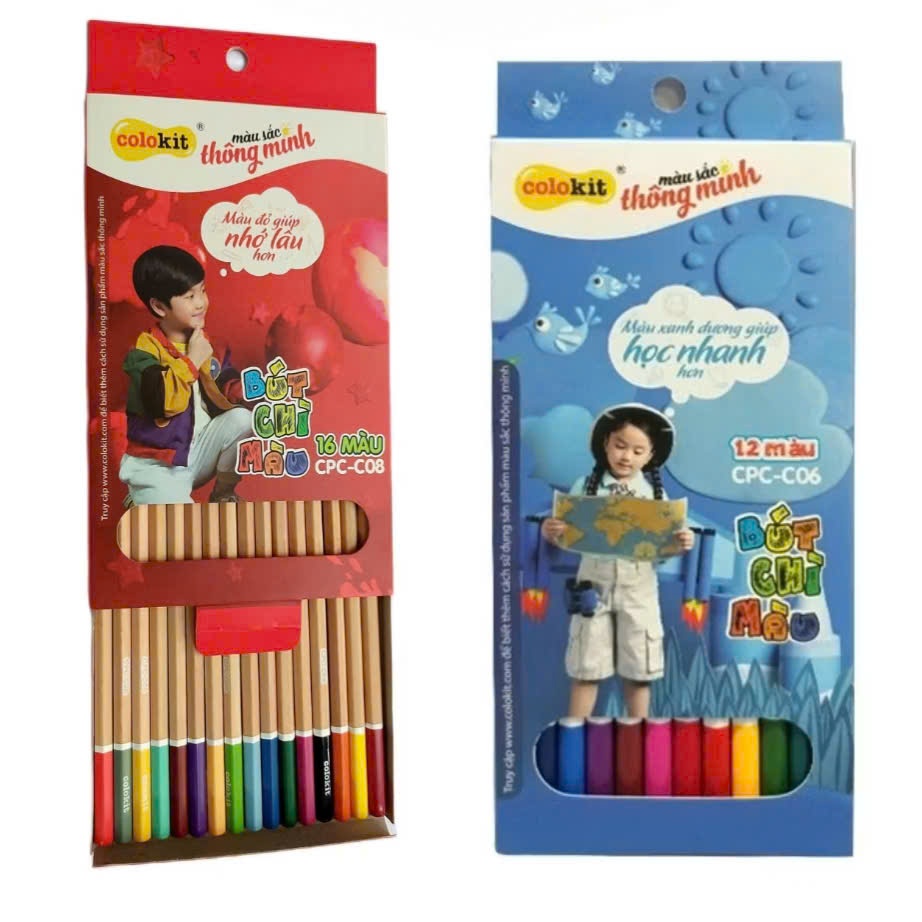 HCKT [THANH LONG] - Bút Chì Màu Colokit THIÊN LONG Hộp 12 Màu & 16 Màu