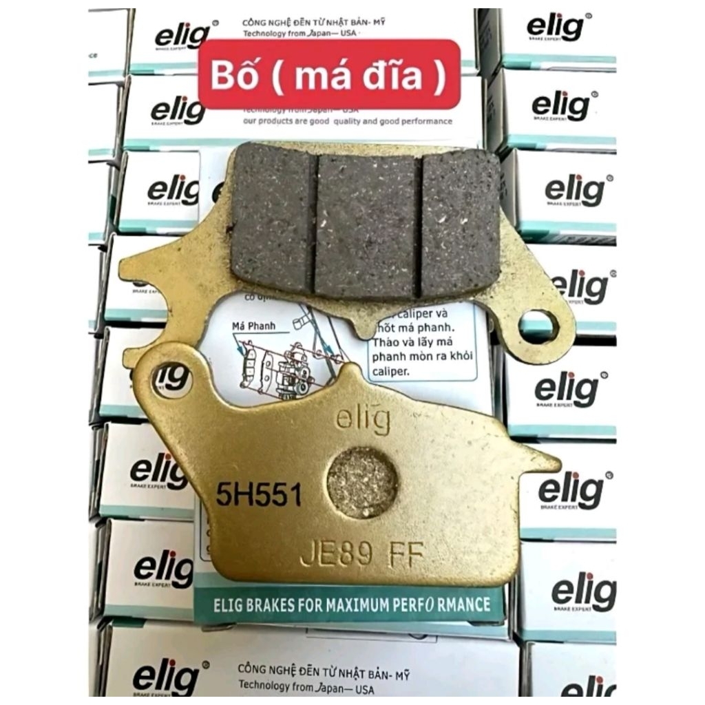 Má bố Lead 125, AB 125, Vision Elig (phanh thắng đĩa Air Blade AirBlade 125 xe máy Honda)