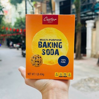 Muối Nở Baking Soda Tinh Khiết Caster Daily 454g- Khử Mùi, Làm Sạch, Làm Bánh An Toàn