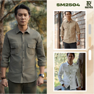  Áo sơ mi nam 2 túi tay dài The Rustico không co giãn thông thoáng mát mẻ phong cách vintage SM2504 