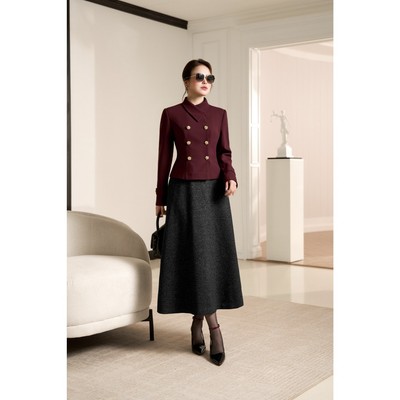 Set Áo Vest Dài Tay Chân Váy Xòe Nữ MY WAY Công Sở Thu Đông Cao Cấp 3MV0919 - DO0 9MCX2134 - DE0