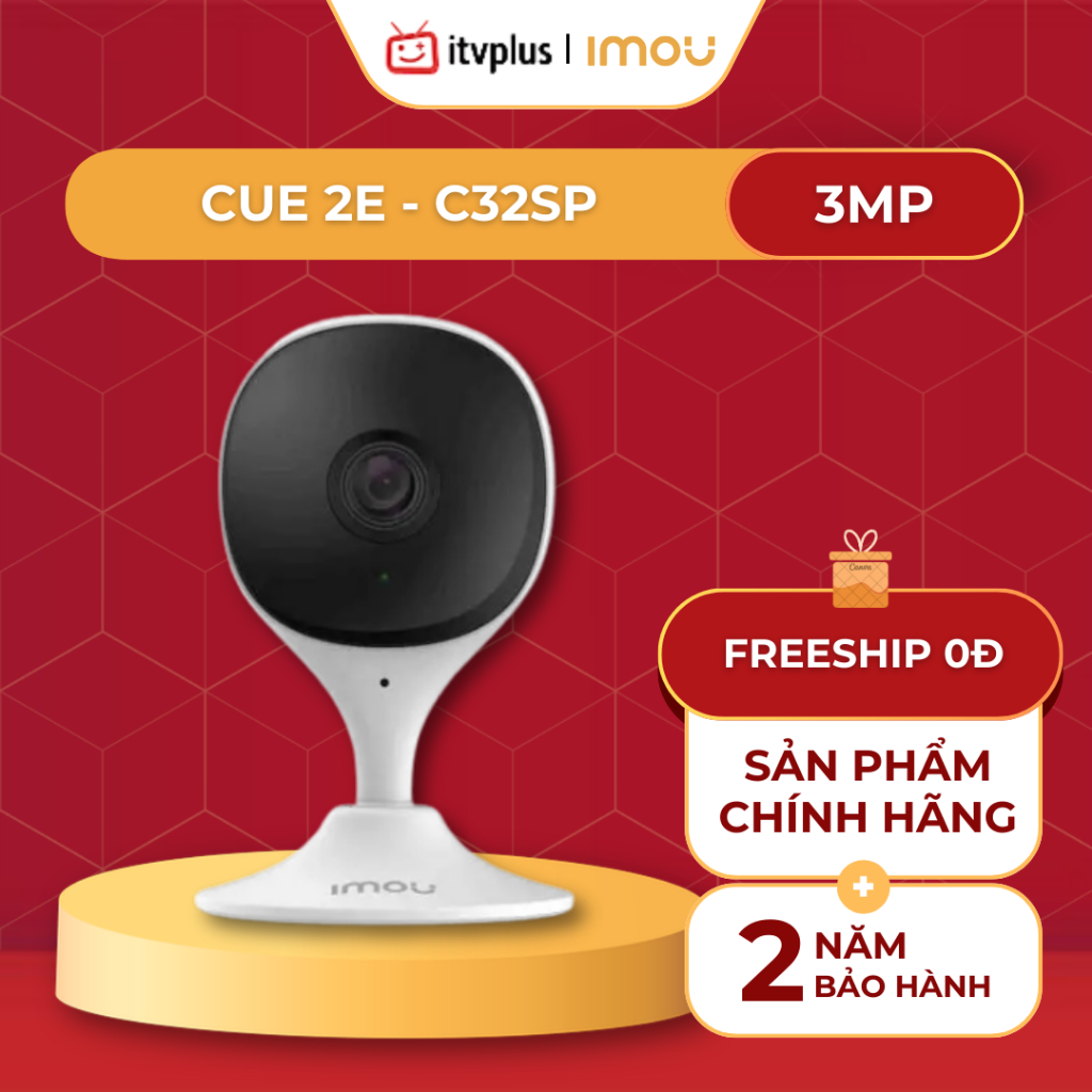 Camera trong nhà IMOU C32SP TA32 3MP - Ghi hình 2K, Đàm thoại 2 chiều, Báo động âm thanh lớn