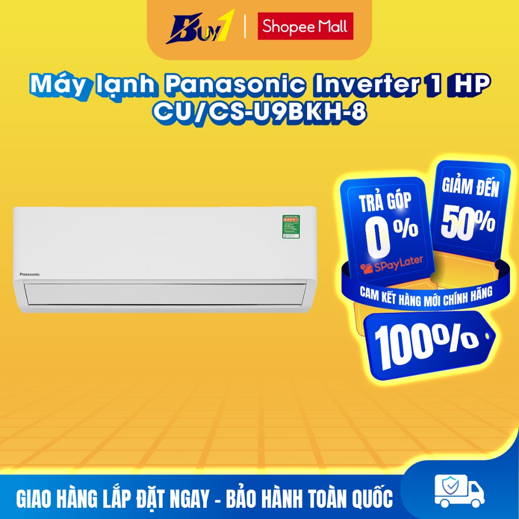 CU/CS-U9BKH-8 - Máy lạnh Panasonic Inverter 1 HP CU/CS-U9BKH-8 - Hàng chính hãng
