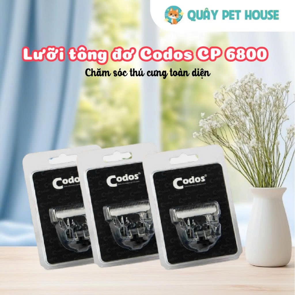 Lưỡi tông đơ Codos CP 6800 , Lưỡi thay thế cho máy chuyên dụng thế hệ mới cắt tỉa lông cho thú cưng
