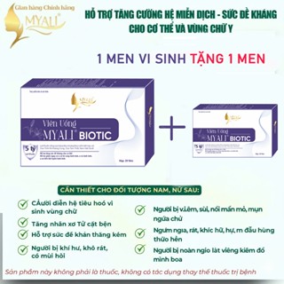    MUA 01 MEN TẶNG 01  Men vi sinh phụ khoa Myali Biotic bổ sung lợi khuẩn vùng kín 