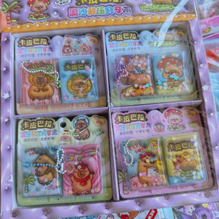  sỉ khay 32 quyển sổ nước  sổ sticker kapybara móc khoá 